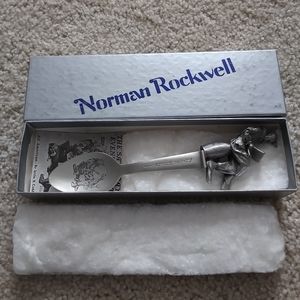 Norman Rockwell Pewter Spoon 1980 edition